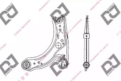 Рычаг независимой подвески колеса, подвеска колеса DJ PARTS DA1187